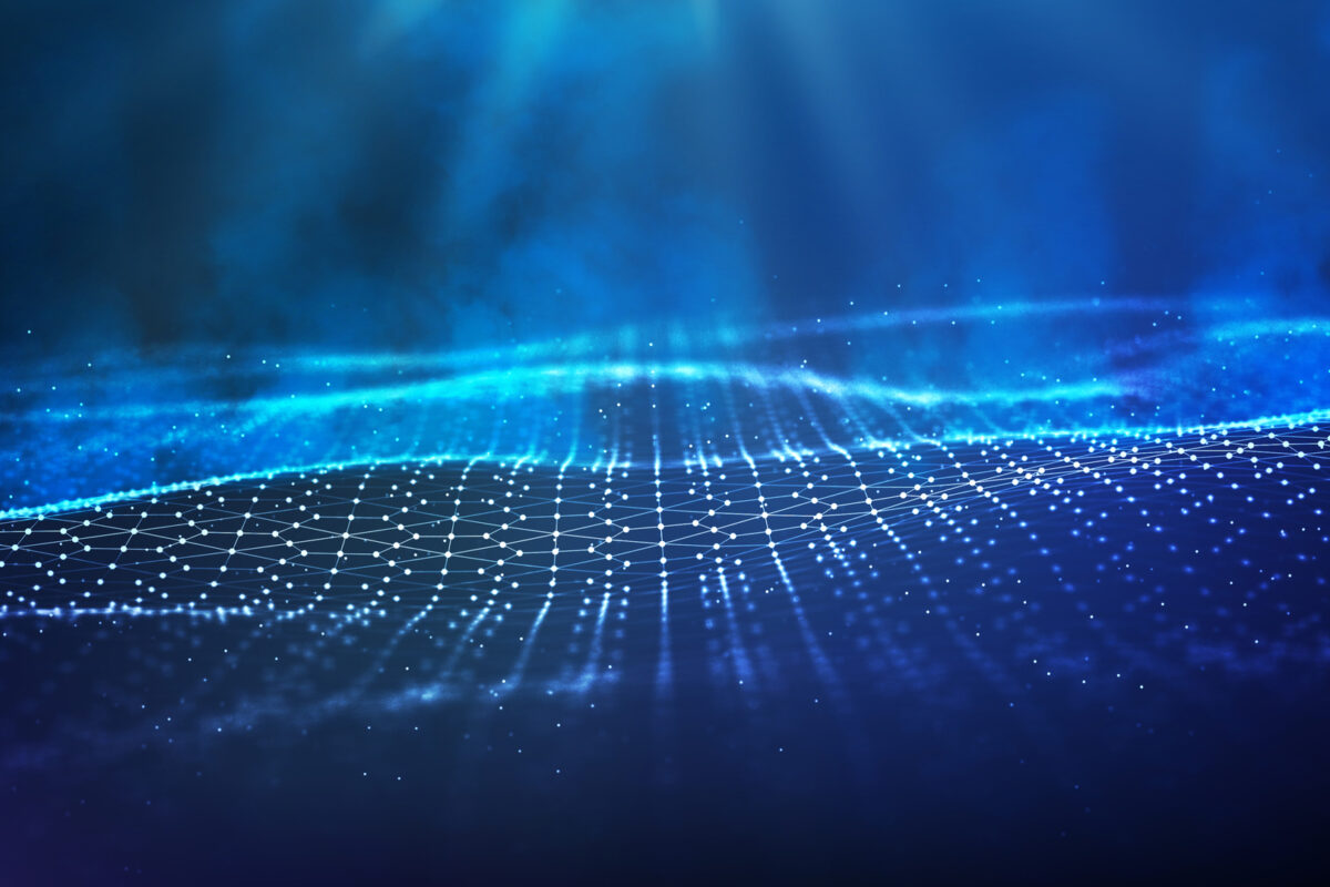 blue abstract banner